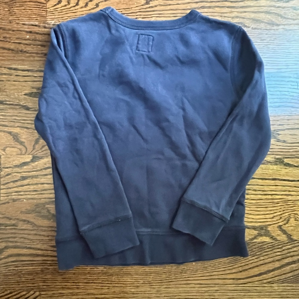 GAP logo Boys Crewneck Blue Navy sweatshirt size S - Picture 4 of 4